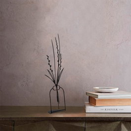 Aberto Design Flowerpot - 3 Objeto decorativo de metal Negro
